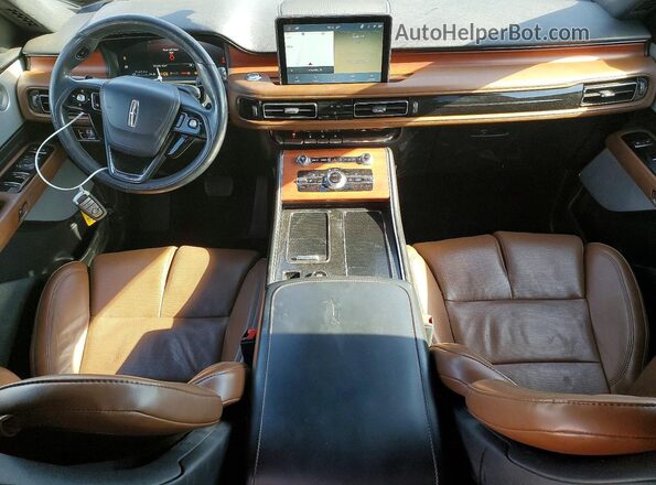 5LM5J7WC6MGL02492 2021 LINCOLN AVIATOR Gray Dashboard view