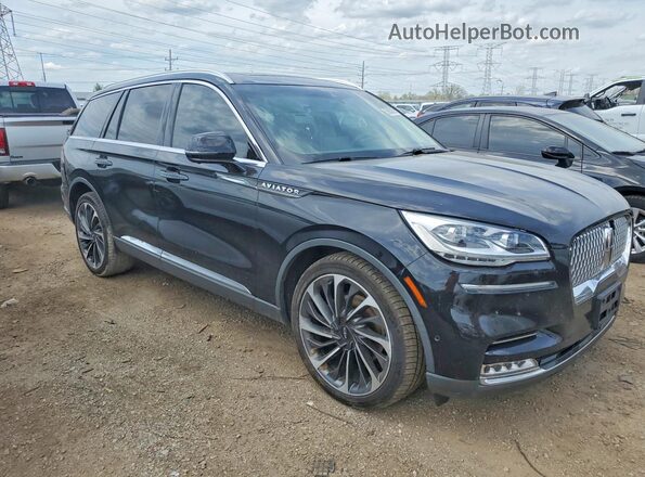 5LM5J7XC1MGL11518 2021 LINCOLN AVIATOR Black Передня права чверть