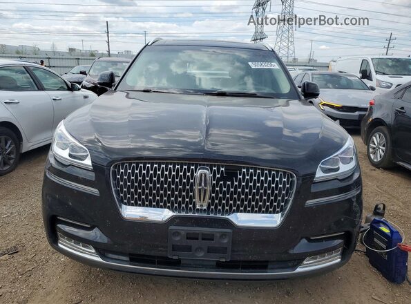 5LM5J7XC1MGL11518 2021 LINCOLN AVIATOR Black Вид спереду