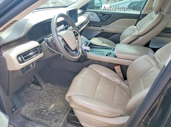 5LM5J7XC1MGL11518 2021 LINCOLN AVIATOR Black Вид салону спереду