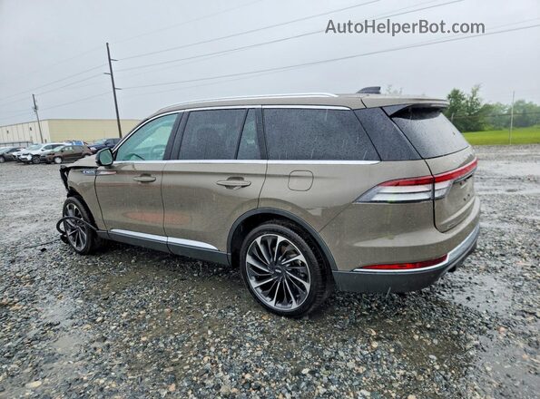 5LM5J7XC2SGL17082 2025 LINCOLN AVIATOR Brown Trasero izquierdo
