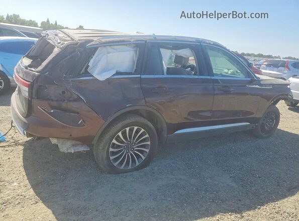5LM5J7XC3LGL06786 2020 LINCOLN AVIATOR Burgundy Tył prawy