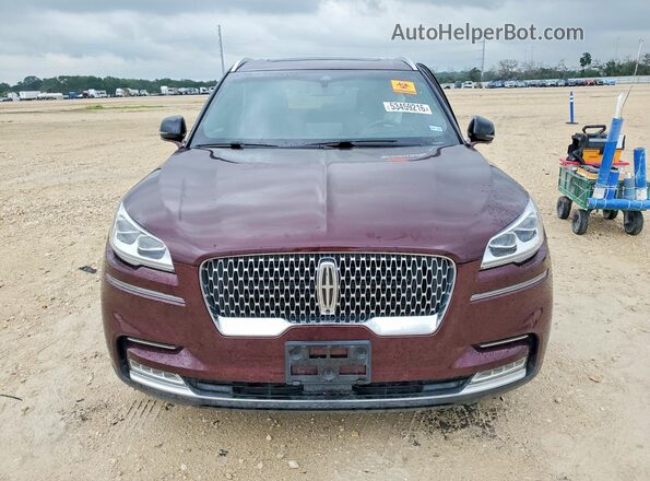 5LM5J7XC3MGL12881 2021 LINCOLN AVIATOR Maroon 