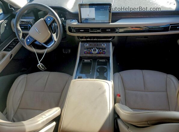 5LM5J7XC4LGL22415 2020 LINCOLN AVIATOR Белый Вид панели приборов