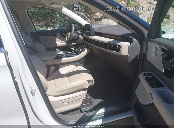 5LM5J7XC4MGL09858 2021 LINCOLN AVIATOR Кремовый Вид салона спереди