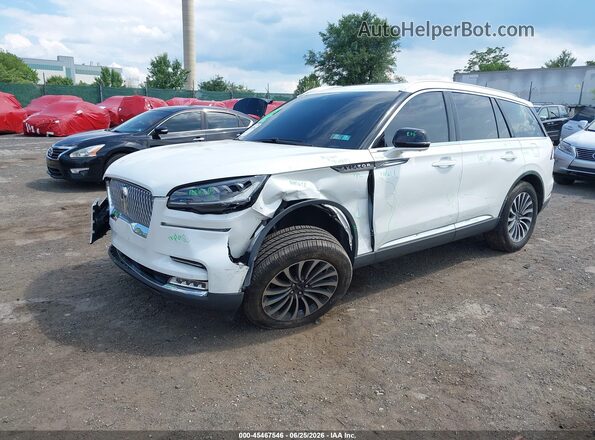 5LM5J7XC5LGL18471 2020 LINCOLN AVIATOR White Vista tres cuartos delantera izquierda