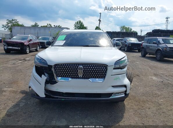 5LM5J7XC5LGL18471 2020 LINCOLN AVIATOR White Vista del cuadro de instrumentos