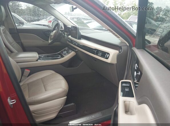 5LM5J7XC5LGL23766 2020 LINCOLN AVIATOR Red წინა სალონის ხედი