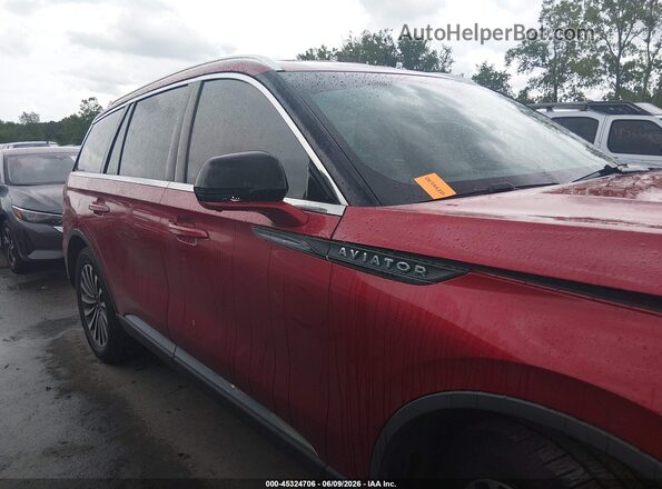 5LM5J7XC5LGL23766 2020 LINCOLN AVIATOR Red უკანა სალონის ხედი