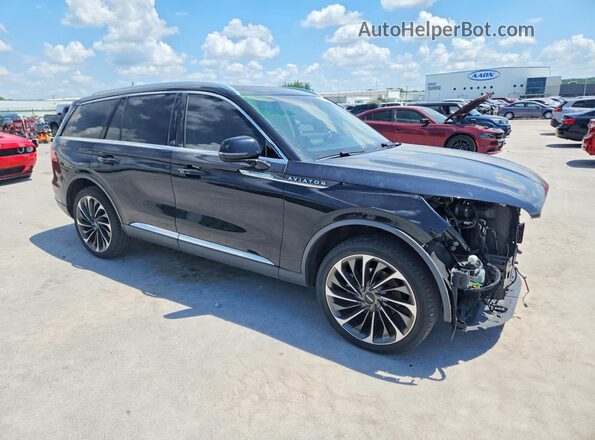 5LM5J7XC5MGL03101 2021 LINCOLN AVIATOR Black Առջևի աջ