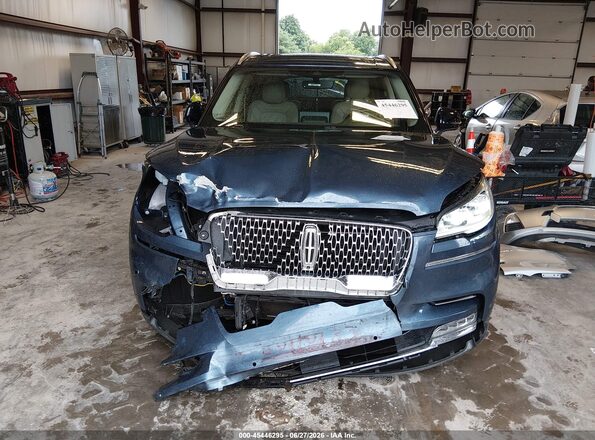 5LM5J7XC6LGL23842 2020 LINCOLN AVIATOR Blue Widok zestawu wskaźników