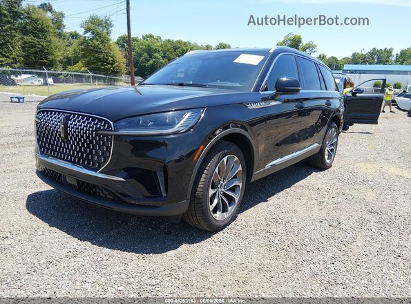 5LM5J7XC6SGL06425 2025 LINCOLN AVIATOR Black Առջևի ձախ երեք քառորդ տեսարան
