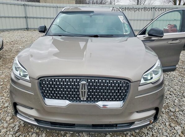 5LM5J7XC7LGL04457 2020 LINCOLN AVIATOR Tan ძრავის განყოფილების ხედი