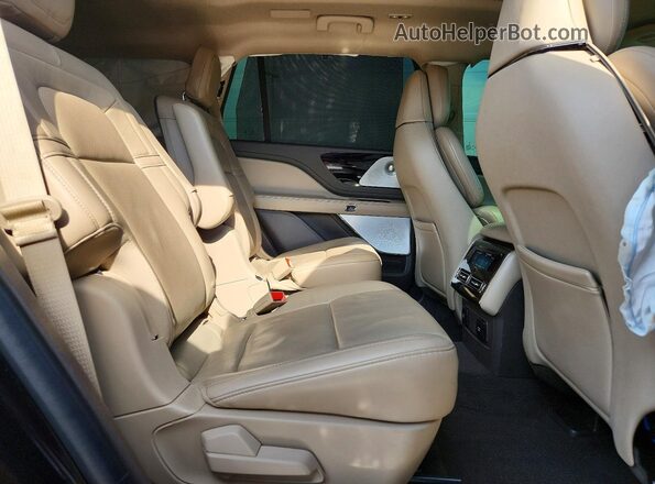 5LM5J7XC7MGL05626 2021 LINCOLN AVIATOR Black Widok wnętrza z tyłu