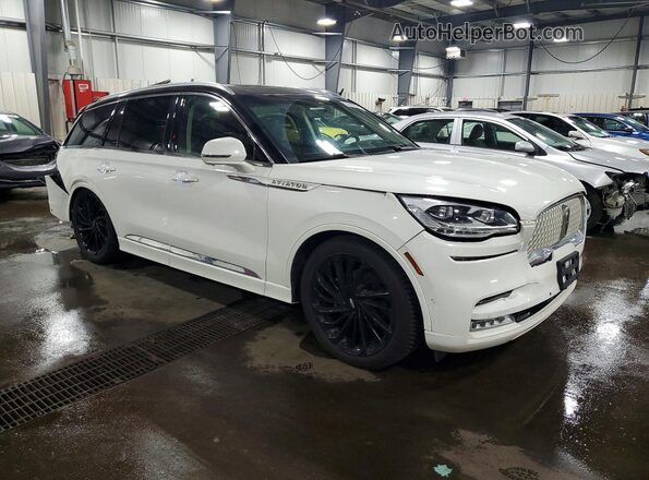 5LM5J7XC7NGL02792 2022 LINCOLN AVIATOR White Delantero derecho