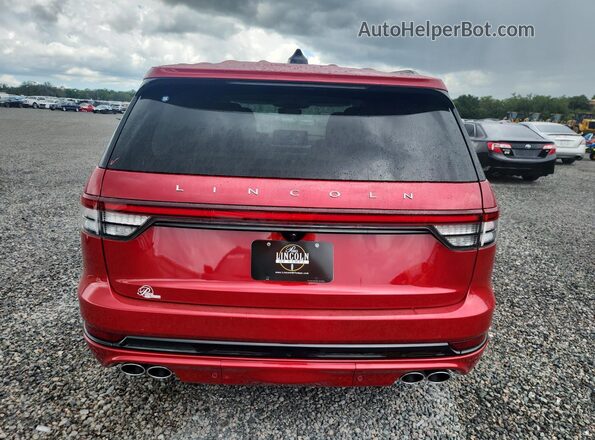 5LM5J7XC7TGL09898 2026 LINCOLN AVIATOR Maroon Vista trasera