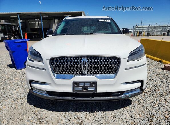 5LM5J7XC8LGL37483 2020 LINCOLN AVIATOR White Դիմացի տեսք