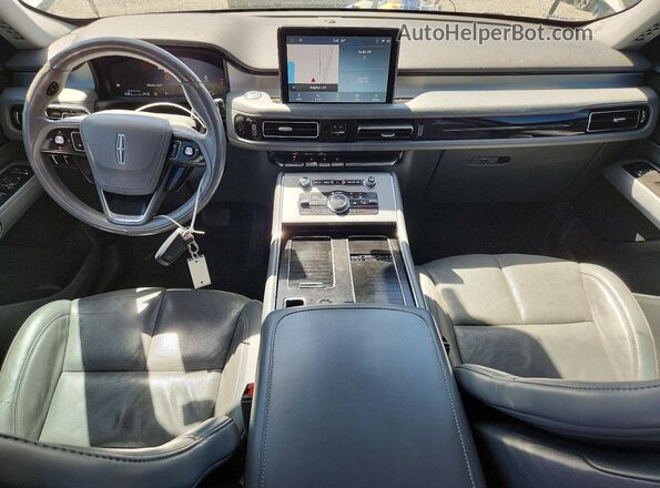 5LM5J7XC8LGL37483 2020 LINCOLN AVIATOR White Առջևի վահանակի տեսք