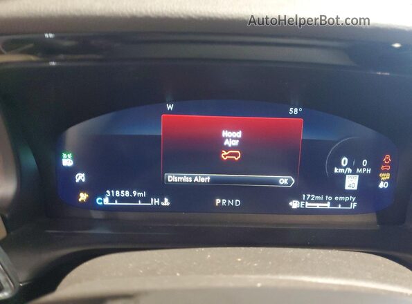 5LM5J7XC8NGL07466 2022 LINCOLN AVIATOR White Vista del cuadro de instrumentos