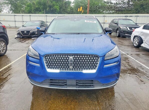 5LMCJ1C91MUL07596 2021 LINCOLN CORSAIR Blue Вид спереду