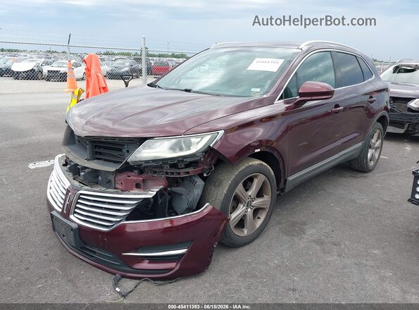 5LMCJ1C98GUJ12518 2016 LINCOLN MKC Burgundy Przód lewy