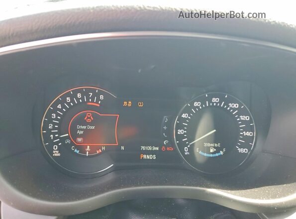 5LMCJ1C99KUL46966 2019 LINCOLN MKC Black Вид щитка приладів