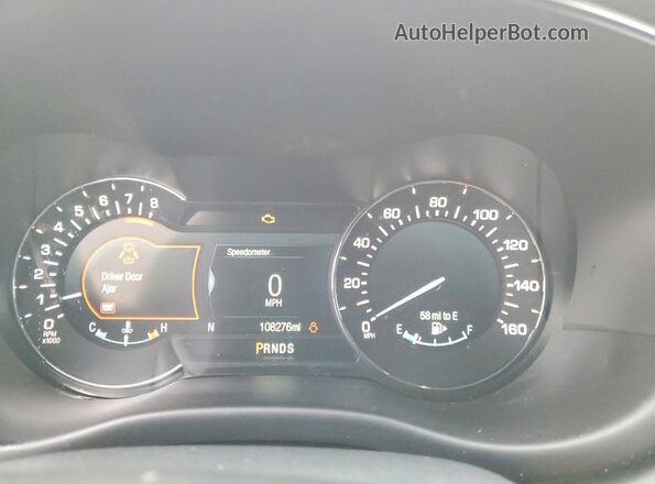 5LMCJ1C9XJUL04532 2018 LINCOLN MKC Gray Instrument cluster view