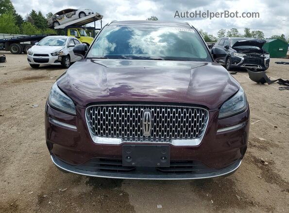 5LMCJ1D93MUL05685 2021 LINCOLN CORSAIR Maroon წინა ხედი