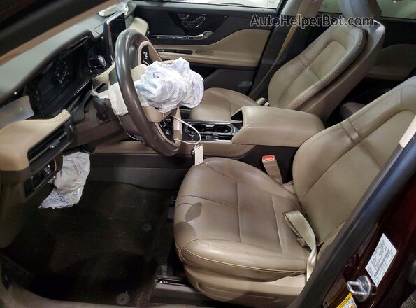 5LMCJ1D95MUL28501 2021 LINCOLN CORSAIR Burgundy Vista interior delantera