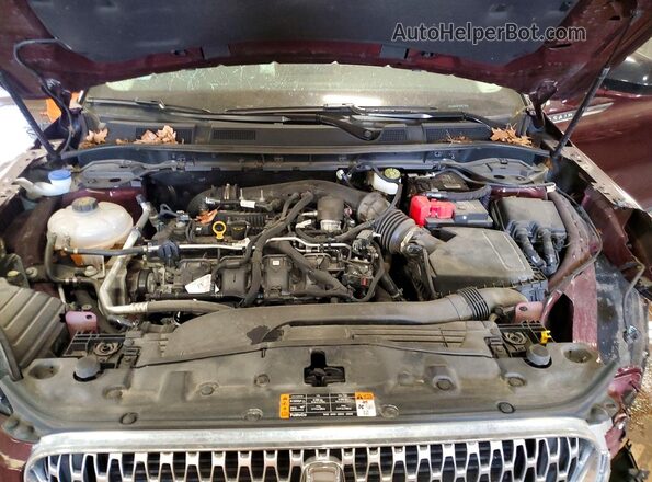 5LMCJ1D95MUL28501 2021 LINCOLN CORSAIR Burgundy Vista del compartimento del motor