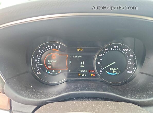 5LMCJ2C91KUL17225 2019 LINCOLN MKC Tan Вид щитка приладів