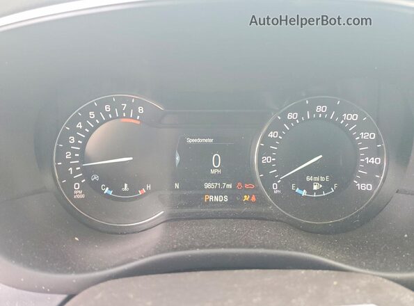 5LMCJ2C93KUL03908 2019 LINCOLN MKC White Вид щитка приладів