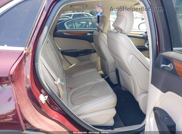 5LMCJ2C9XHUL57991 2017 LINCOLN MKC Burgundy Vista de la etiqueta del VIN