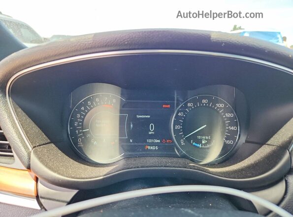 5LMCJ2C9XJUL04424 2018 LINCOLN MKC Blue ხელსაწყოთა პანელის ხედი