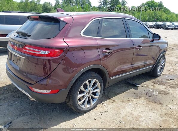 5LMCJ2D90KUL09695 2019 LINCOLN MKC Burgundy Trasero derecho