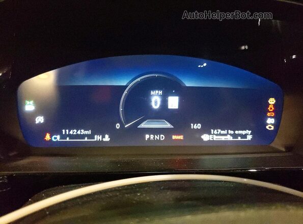 5LMCJ2DH8LUL09534 2020 LINCOLN CORSAIR Black Instrument cluster view