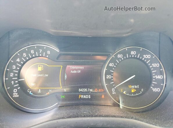 5LMCJ3C94GUJ04444 2016 LINCOLN MKC Черный Вид щитка приборов