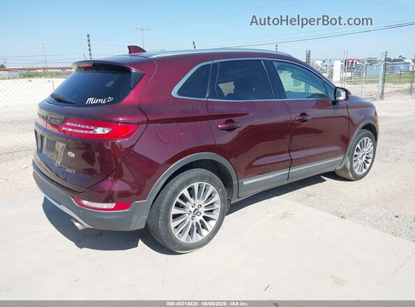 5LMCJ3C94HUL04967 2017 LINCOLN MKC Burgundy Rear right