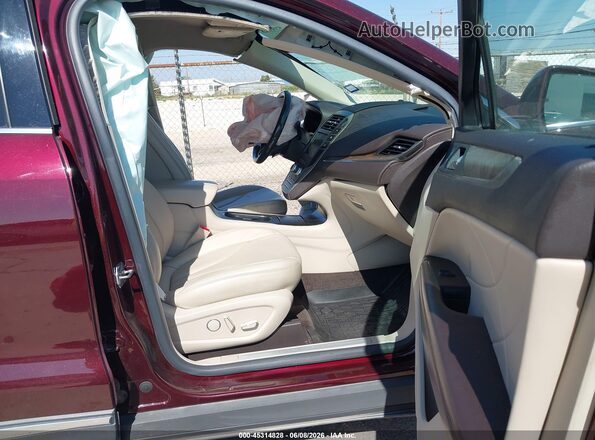 5LMCJ3C94HUL04967 2017 LINCOLN MKC Burgundy Front interior view