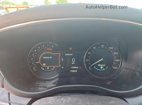 5LMCJ3D92HUL21488 2017 LINCOLN MKC Коричневый Вид щитка приборов