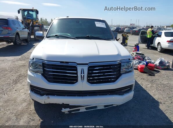 5LMJJ2HT5HEL07828 2017 LINCOLN NAVIGATOR White Vista del cuadro de instrumentos