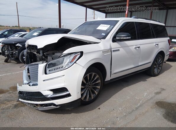 5LMJJ2HT9KEL16362 2019 LINCOLN NAVIGATOR White წინა მარცხენა ხედი სამი მეოთხედიდან