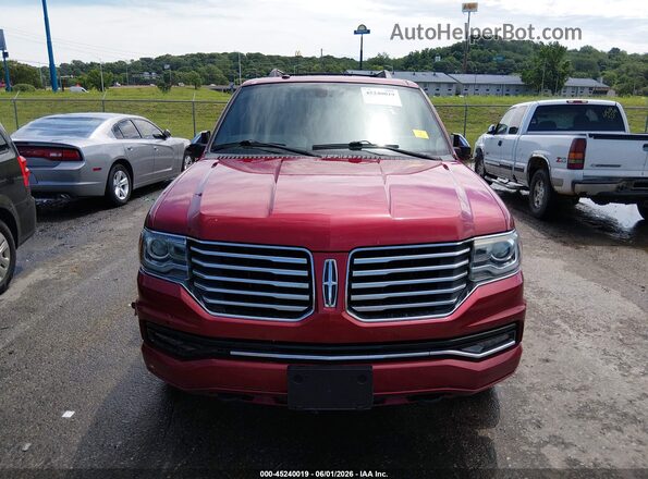5LMJJ2JT7GEL02588 2016 LINCOLN NAVIGATOR Red Rear interior view