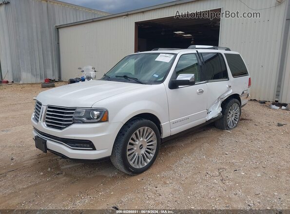 5LMJJ2KT4GEL06855 2016 LINCOLN NAVIGATOR White Передня ліва чверть