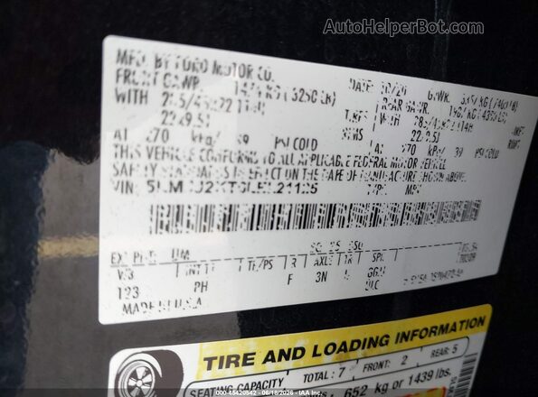 5LMJJ2KT6LEL21125 2020 LINCOLN NAVIGATOR Black Вид підкапотного простору