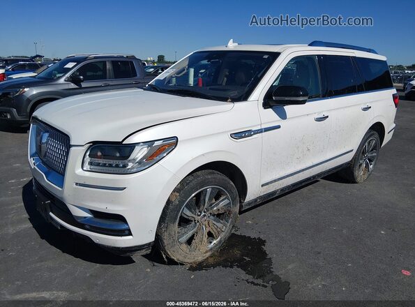 5LMJJ2LT0KEL26060 2019 LINCOLN NAVIGATOR Белый Передняя левая четверть