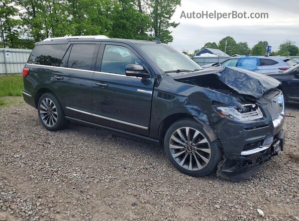 5LMJJ2LT0MEL00884 2021 LINCOLN NAVIGATOR Синий Передняя правая четверть