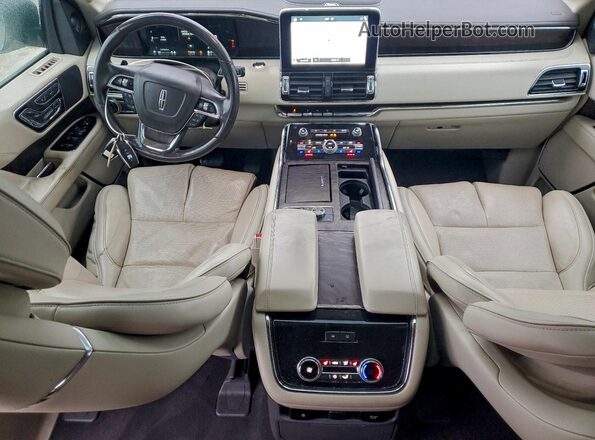 5LMJJ2LT9JEL07294 2018 LINCOLN NAVIGATOR Tan Vista del salpicadero
