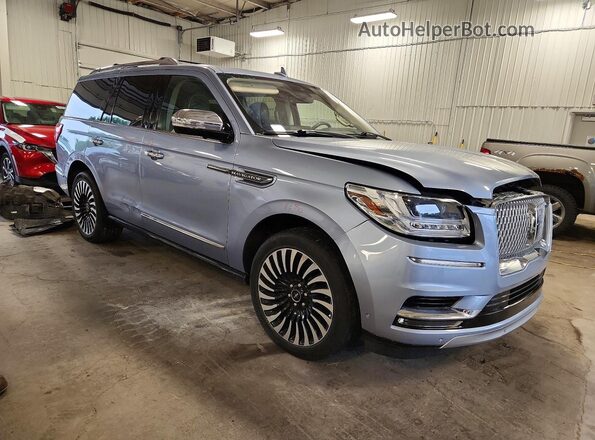5LMJJ2TT0KEL24907 2019 LINCOLN NAVIGATOR Синий Передняя правая четверть
