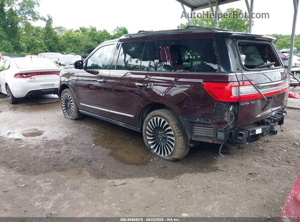 5LMJJ2TT8KEL10866 2019 LINCOLN NAVIGATOR Maroon Rear left
